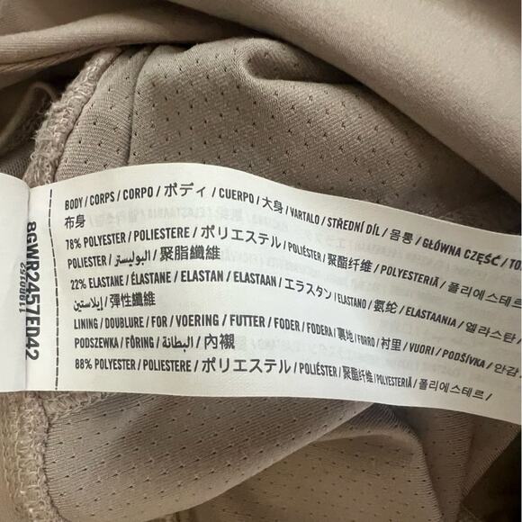 Abercrombie & Fitch YPB sculptLUX Lined Wrap Skirt Skort Size XS Sand Taupe Tan - Picture 9 of 10